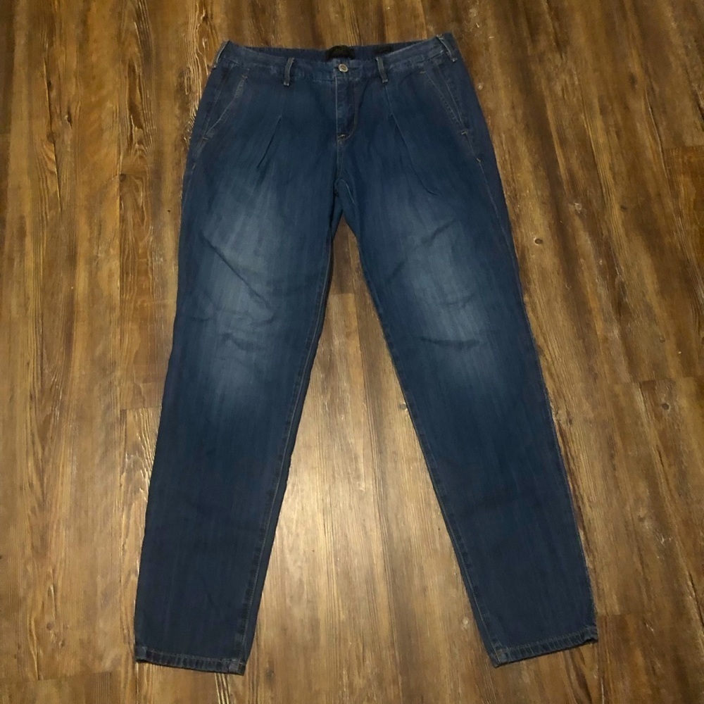Rnd Robert Rodriguez Jeans Women's 29 Newsboy Slim Pleated Lightweight Denim